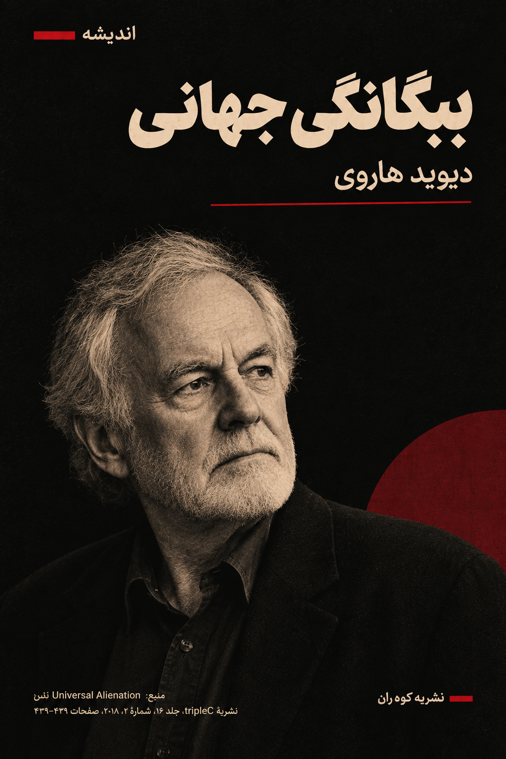 تصویر مقالهٔ بیگانگی جهانی از دیوید هاروی